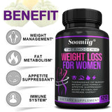 Thermogenic Fat Burner - Natural Appetite Suppressant, Metabolism Booster, Weight Management, Immunity, Metabolism, 120 Capsules