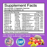 Men's Multivitamin - Supports Circulation, Muscle Growth & Immune System, Vitamin & Mineral Supplement, 120 Capsules