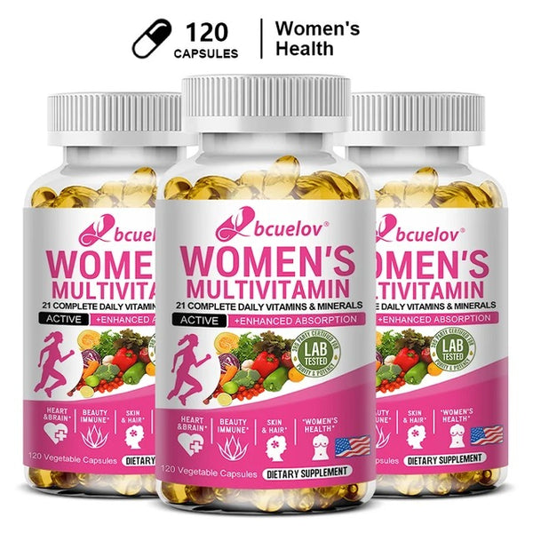Multivitamin Mineral Supplement Antioxidant, Improved Nutrient Absorption Heart Health Natural Energy Support Multivitamin