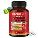 Fat Burner - Supports Weight Management, Boosts Metabolism, Relieves Bloating, Supports Blood Sugar Balance, 120 Capsules