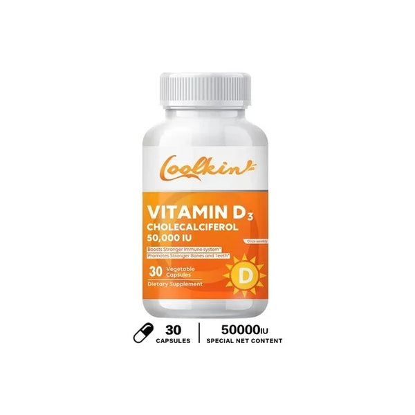 Vitamin D3 Supplement - Cell Growth, Bone Regeneration, Immune Support, Strong Bones and Nervous System Health