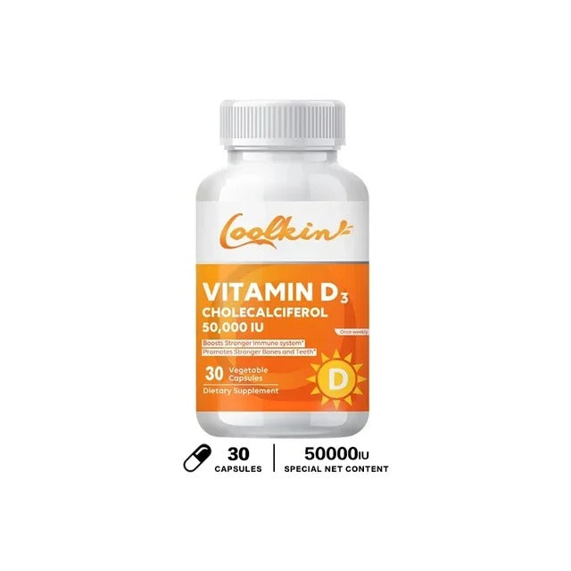 Vitamin D3 Supplement - Cell Growth, Bone Regeneration, Immune Support, Strong Bones and Nervous System Health