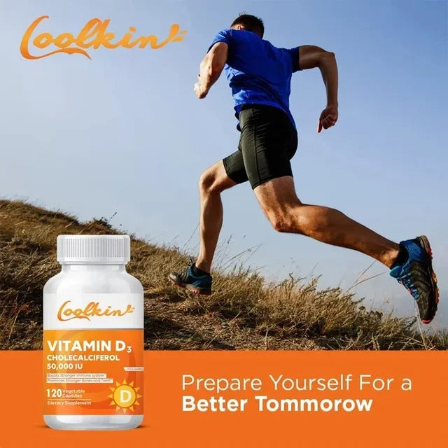 Vitamin D3 Supplement - Cell Growth, Bone Regeneration, Immune Support, Strong Bones and Nervous System Health