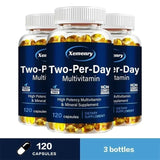 Two-Per-Day Multivitamin Capsules - with Vitamins and Minerals, Enhances Energy Levels, Immune Support, Antioxidant