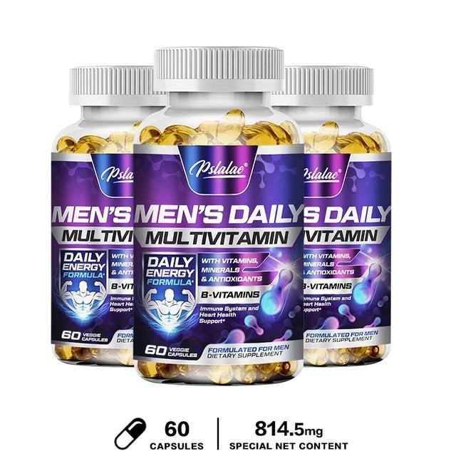 Men's Multivitamin Supplement - Enhance Immunity, Boost Energy and Endurance, Promote Overall Health