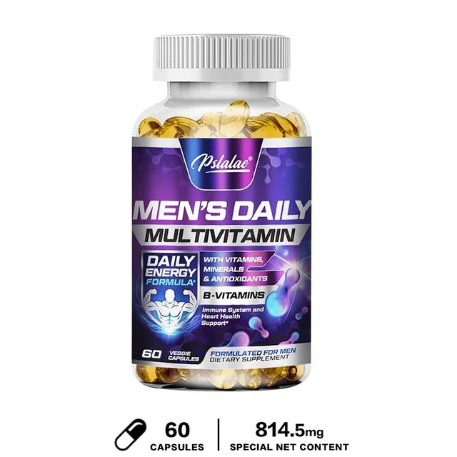 Men's Multivitamin Supplement - Enhance Immunity, Boost Energy and Endurance, Promote Overall Health