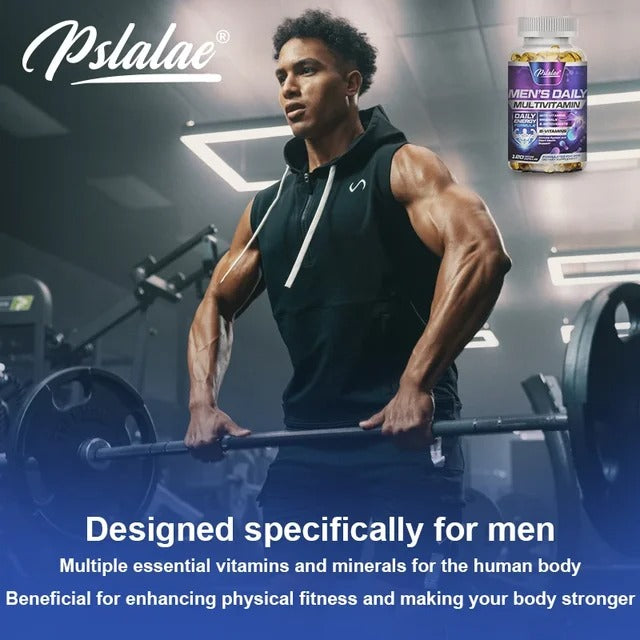 Men's Multivitamin Supplement - Enhance Immunity, Boost Energy and Endurance, Promote Overall Health