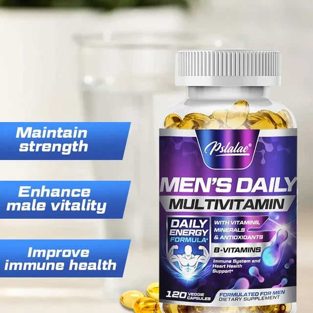 Men's Multivitamin Supplement - Enhance Immunity, Boost Energy and Endurance, Promote Overall Health