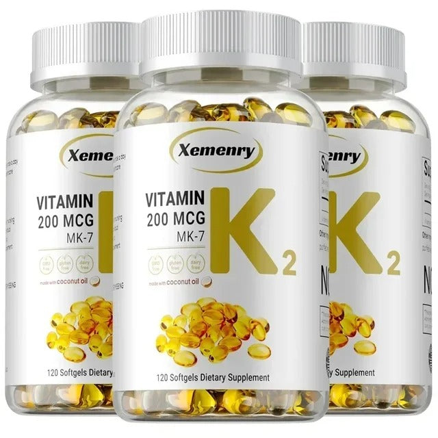 Vitamin K2 MK-7 Supplement - Supports Immune Function, Joint & Heart Health, Superior Absorption, Boosts Energy, Non-GMO