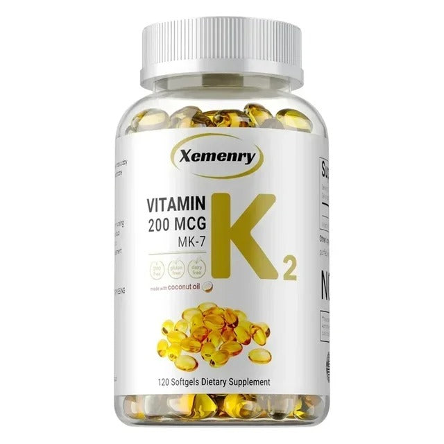 Vitamin K2 MK-7 Supplement - Supports Immune Function, Joint & Heart Health, Superior Absorption, Boosts Energy, Non-GMO