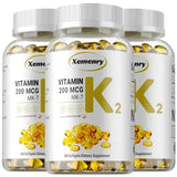 Vitamin K2 MK-7 Supplement - Supports Immune Function, Joint & Heart Health, Superior Absorption, Boosts Energy, Non-GMO