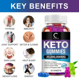 60PCS Keto Gummies Keto Gummy Supplement Help For Weight Loss For Women And Men - Cleanse - Detox