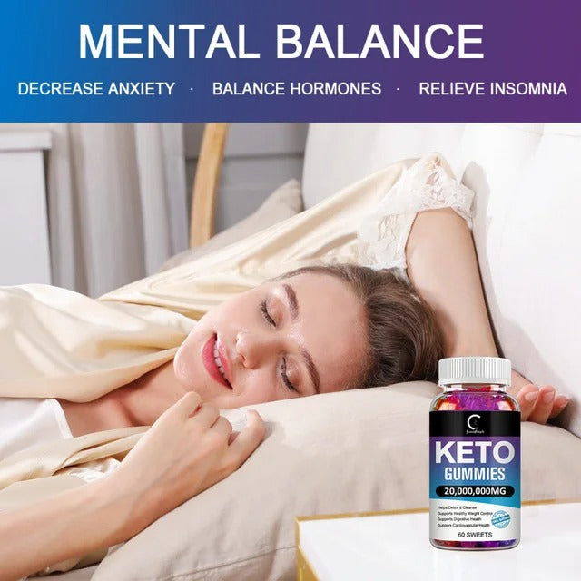 60PCS Keto Gummies Keto Gummy Supplement Help For Weight Loss For Women And Men - Cleanse - Detox