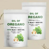 300 Capsules Oil Of Oregano with Black Seed Oil - Natural Antioxidants for Fitness Nutritional Support - Highly Effective