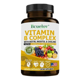 Vitamin B Complex Supplement - Immune Health, Energy Support & Nervous System Support - Non-GMO, 120 Vegetarian Capsules